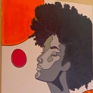 ART BY ME ..  made with acrylic on a 16x20 canva